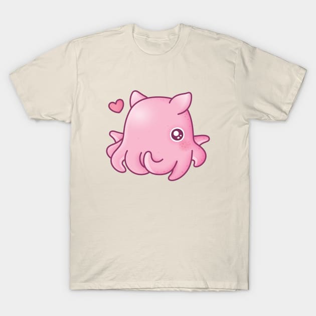 Cute Pink Flapjack Octopus T-Shirt by rustydoodle